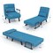 3-in-1 Versatile 6-Positon Adjustable Sleeper Bed with Padded Seat and Back